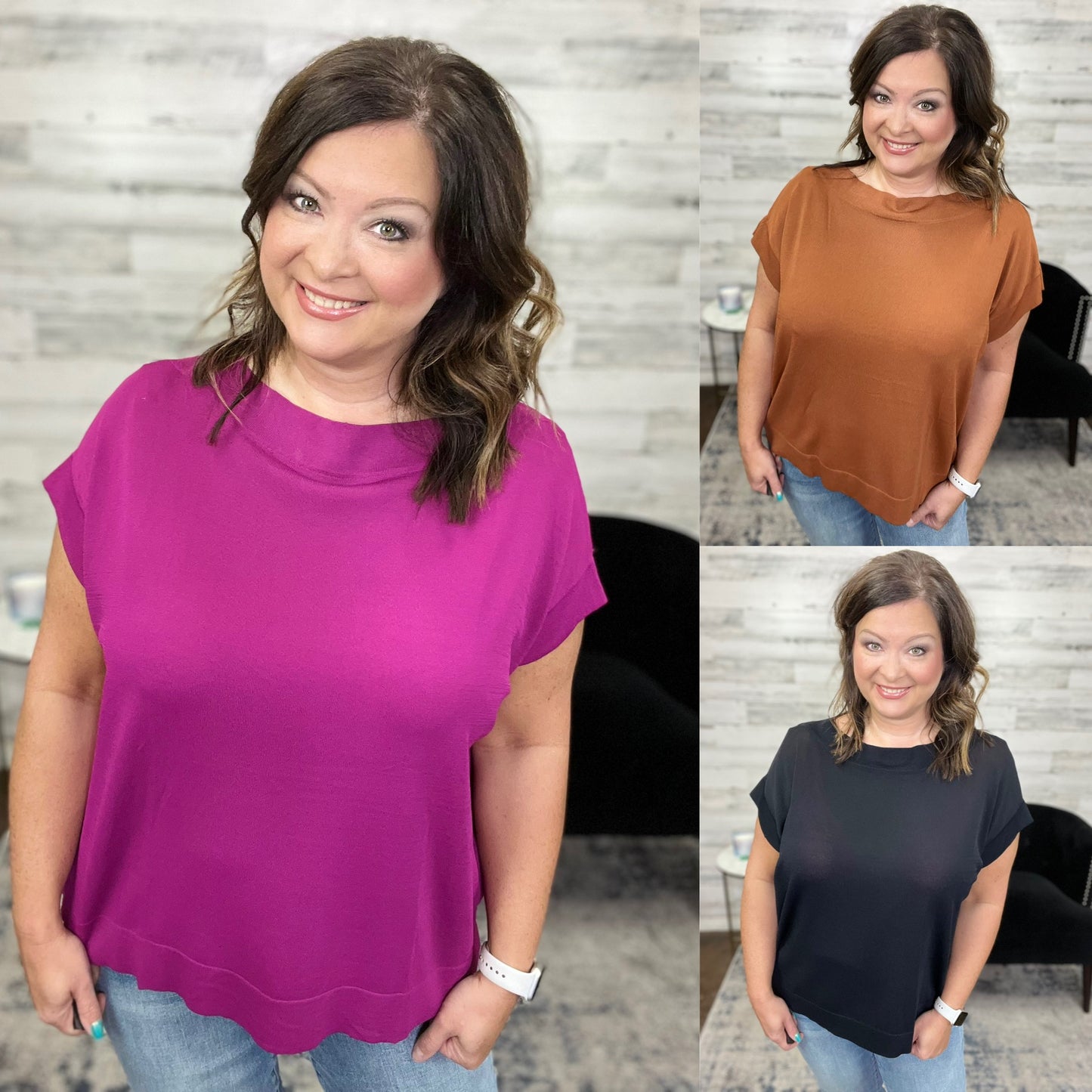 Easy Elegance Cap Sleeve Sweater Top