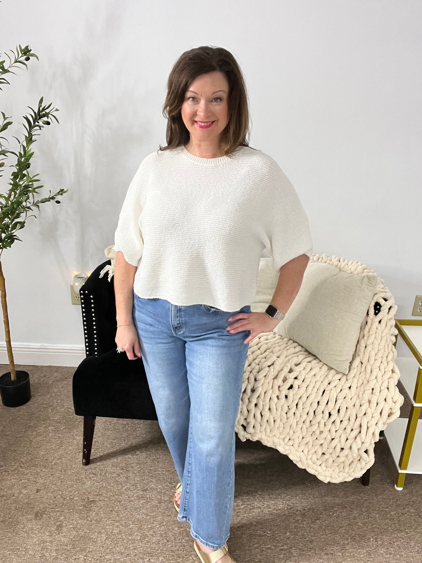 The Pearl Drift Knit Top