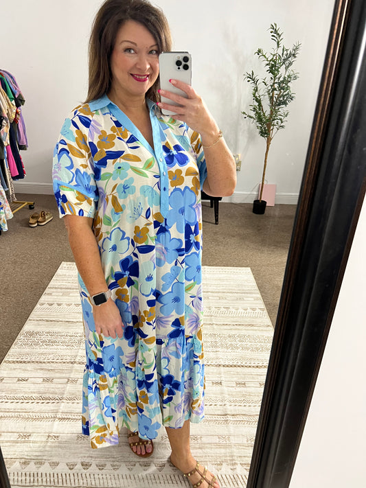 Blue Skies & Blooms Dress