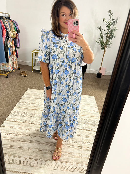 Sweet Meadow Ric Rac Babydoll Dress