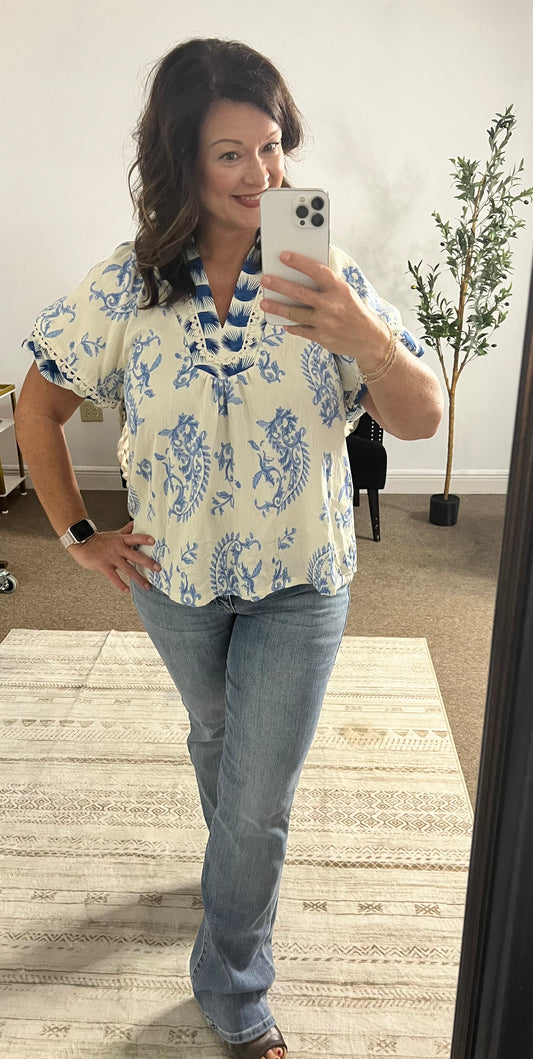 Porcelain Dreams Top