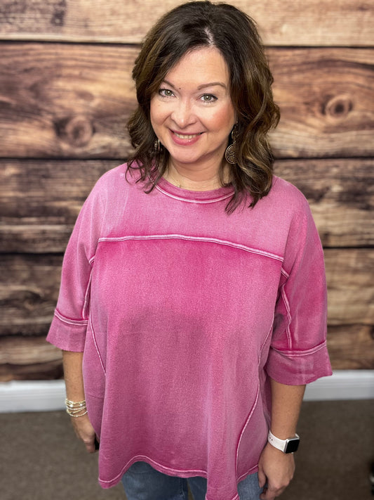Raspberry Color Top
