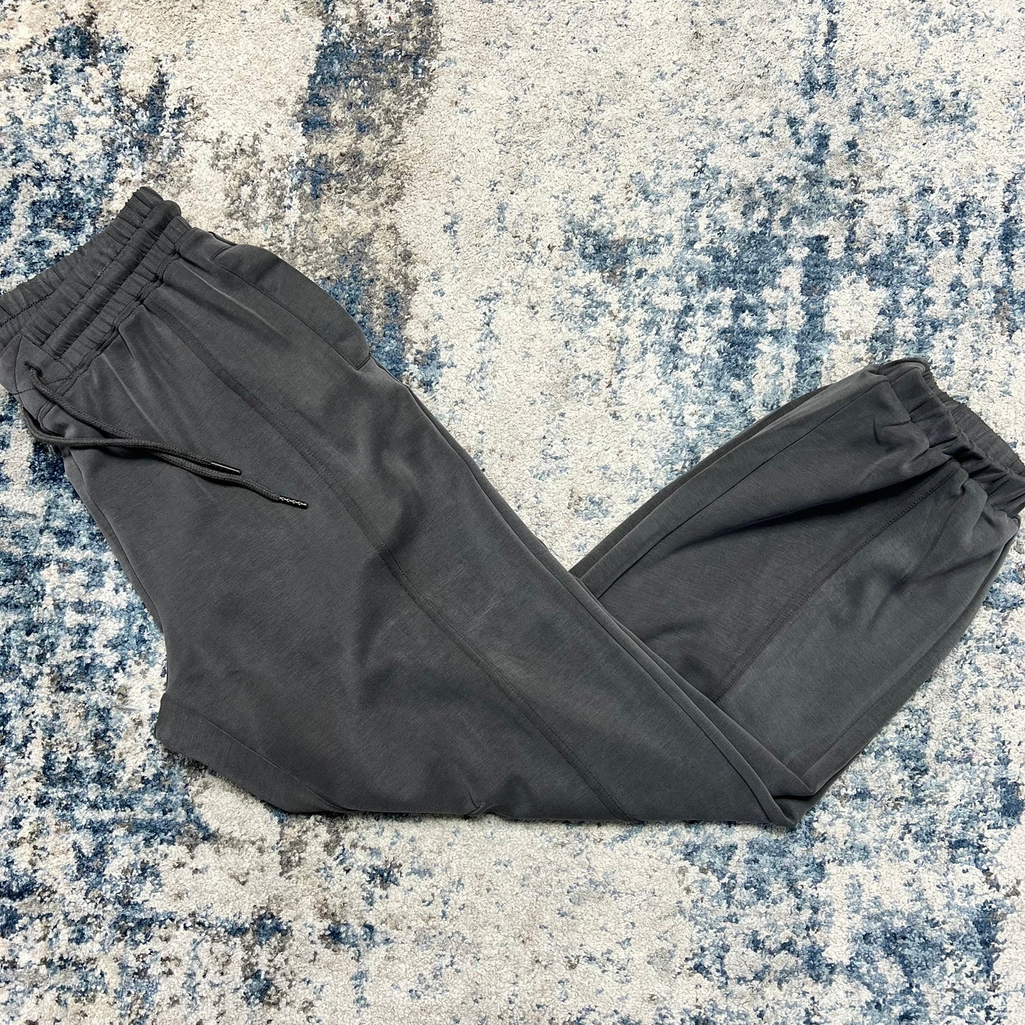 Cupro Jogger Pants, Charcoal