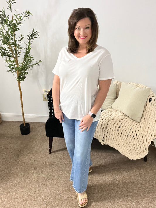 Throw-On & Go V-Neck Top