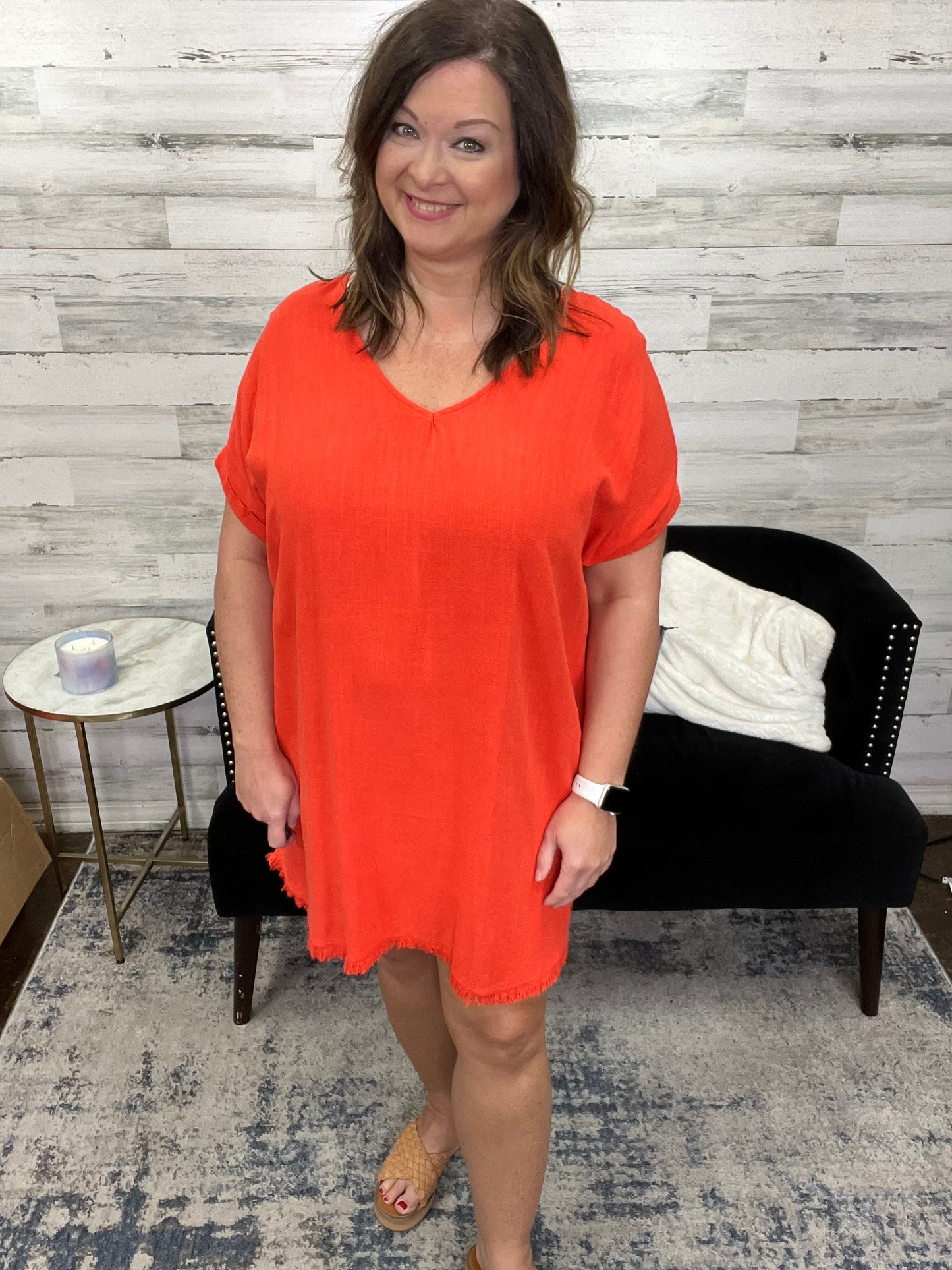 Plain Jane Dress, Red~FINAL SALE~*SIZE MEDIUM ONLY*