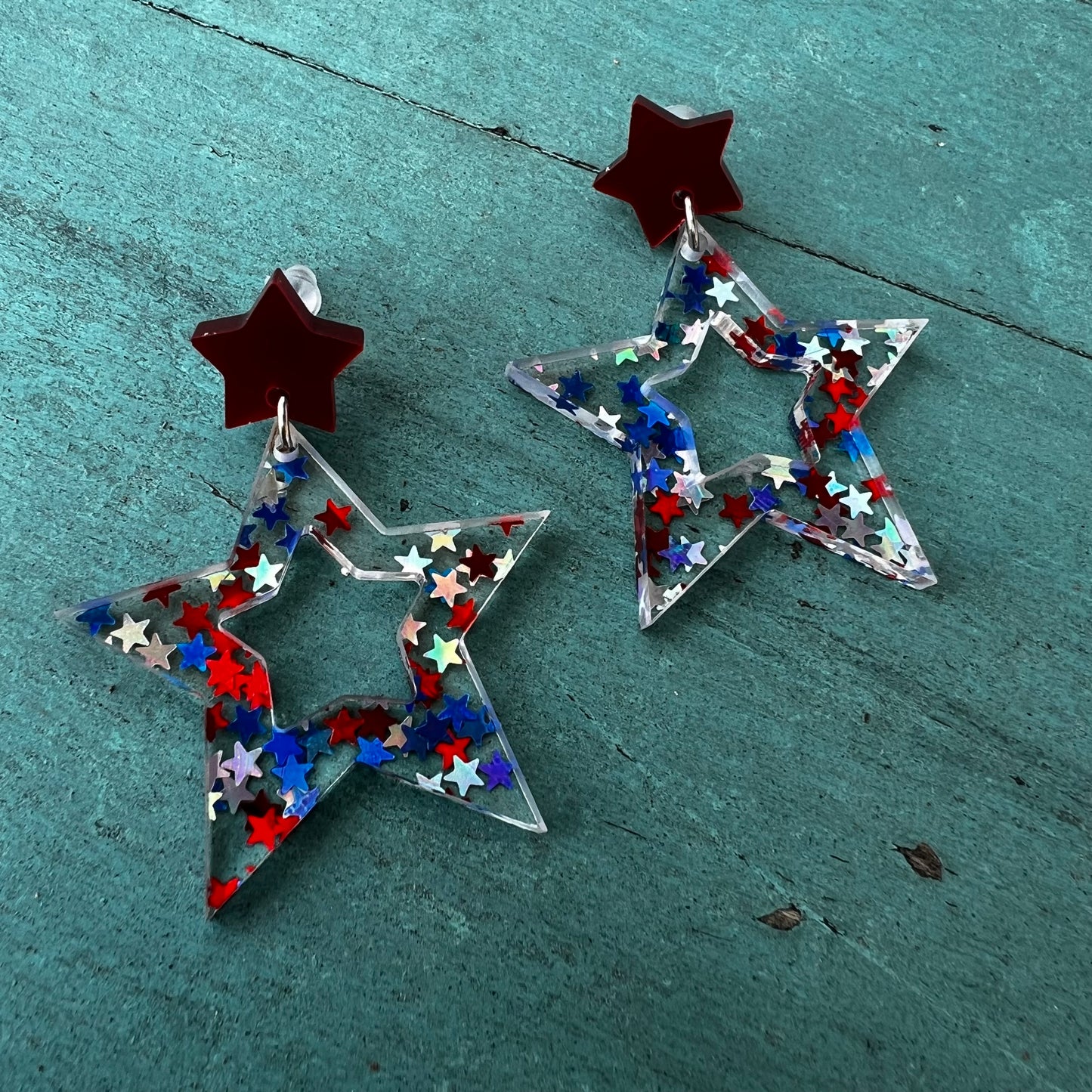 Star Spangled Cutout Stars Earrings