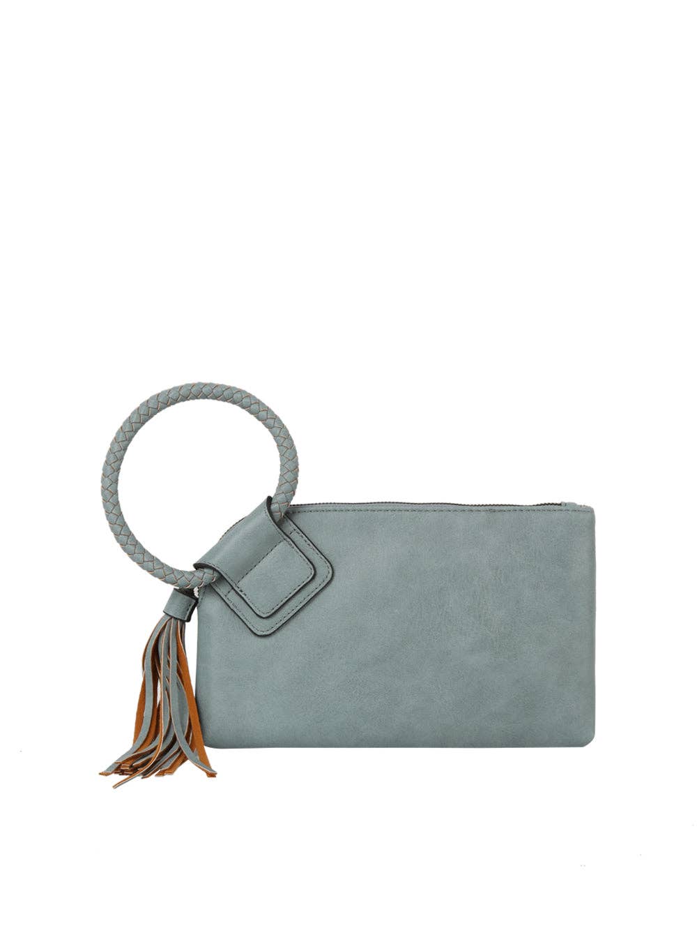 Braided Handle Wristlet Clutch