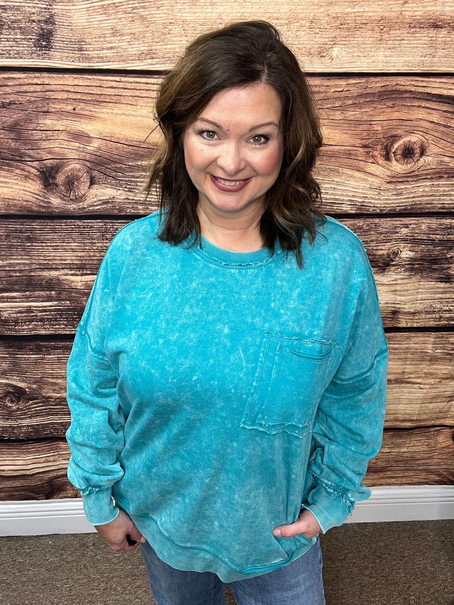 Acid Wash Pullover Small-XL