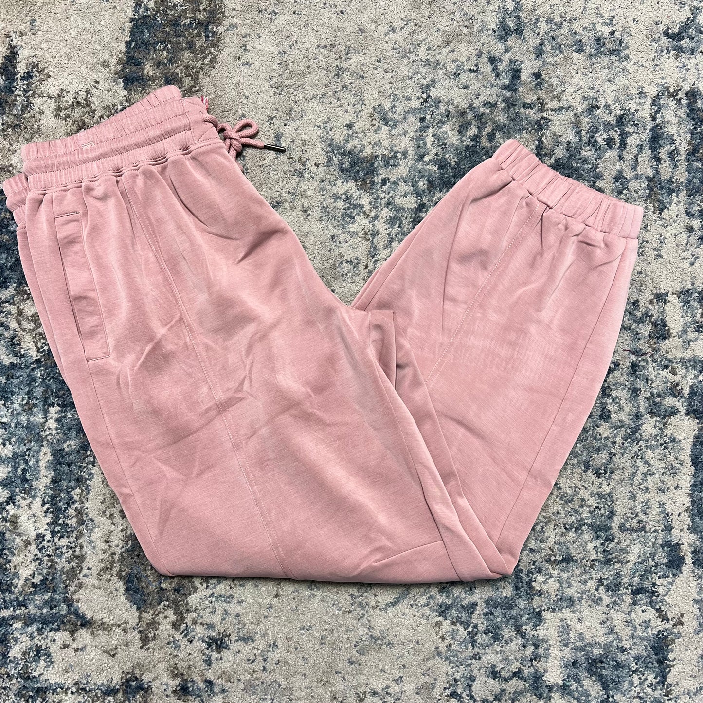 Cupro Jogger Pants, Antique Rose