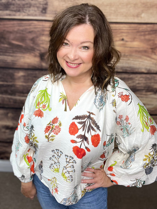 Floral Print Blouse