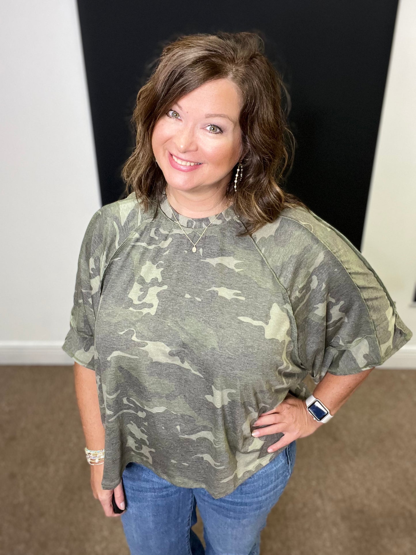 Oversized Camo Shirt