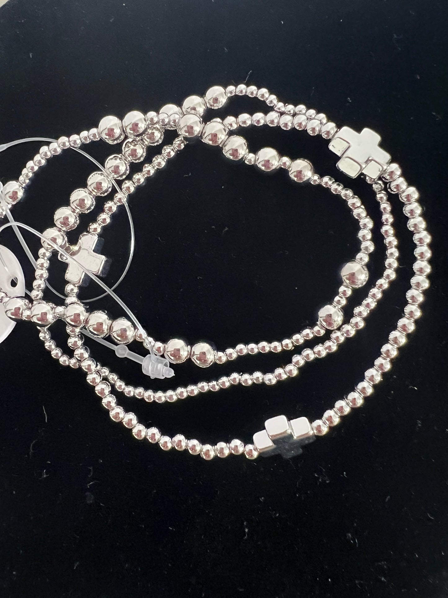 Multi Stretch Cross Bracelet Set