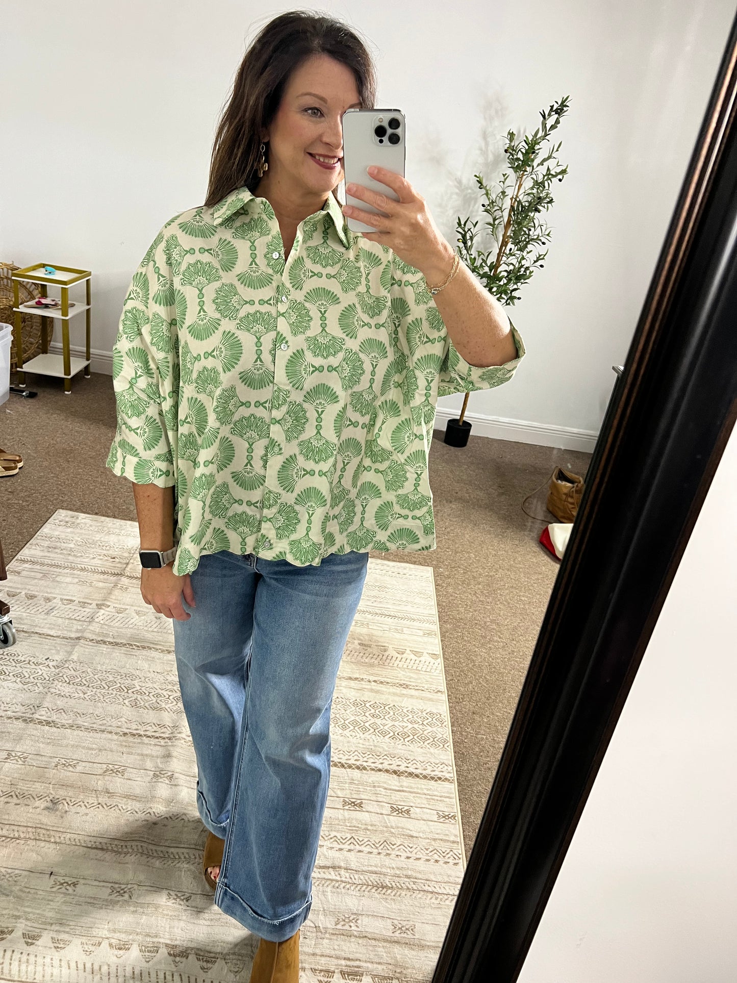 Sage & Sea Top