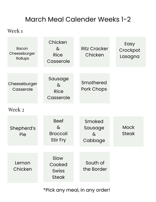 Pearl's Kitchen Series: 30-Day Meal Plan + Recipes - March 2026 (Digital Download)