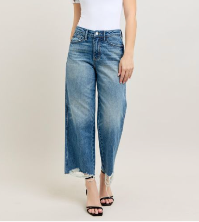 Crop Wide Leg Jeans