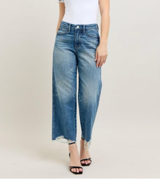Crop Wide Leg Jeans