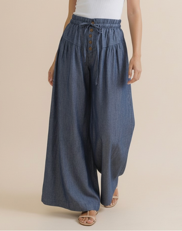 Denim Dream Wide Leg Pants