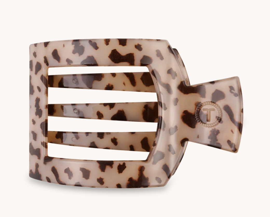 Blonde Tortoise Medium Flat Square Hair Clip