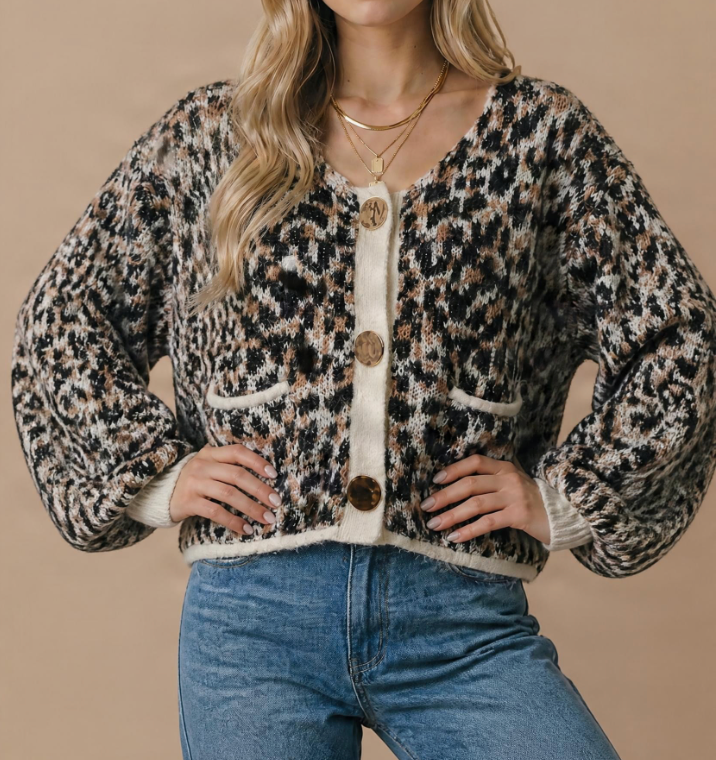 Wild About You Leopard Cardigan