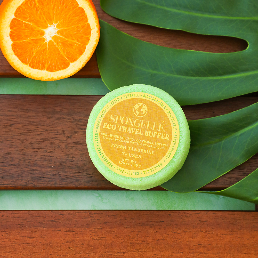 Fresh Tangerine Eco Travel Buffer | Spa Gifts | Clean