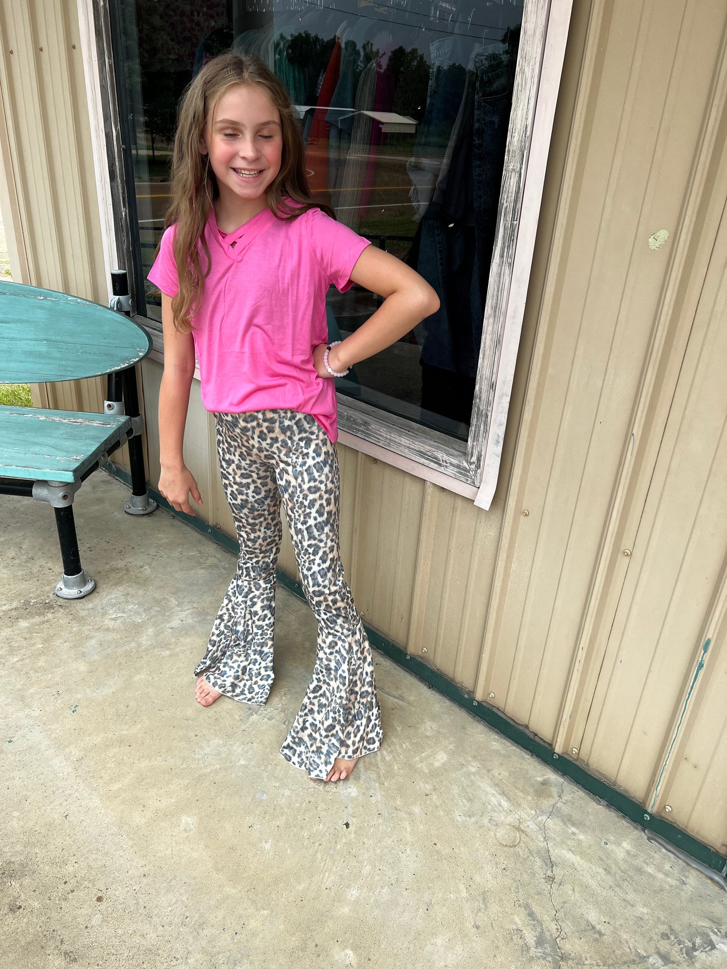 Girls V-Neck Basic, Pink