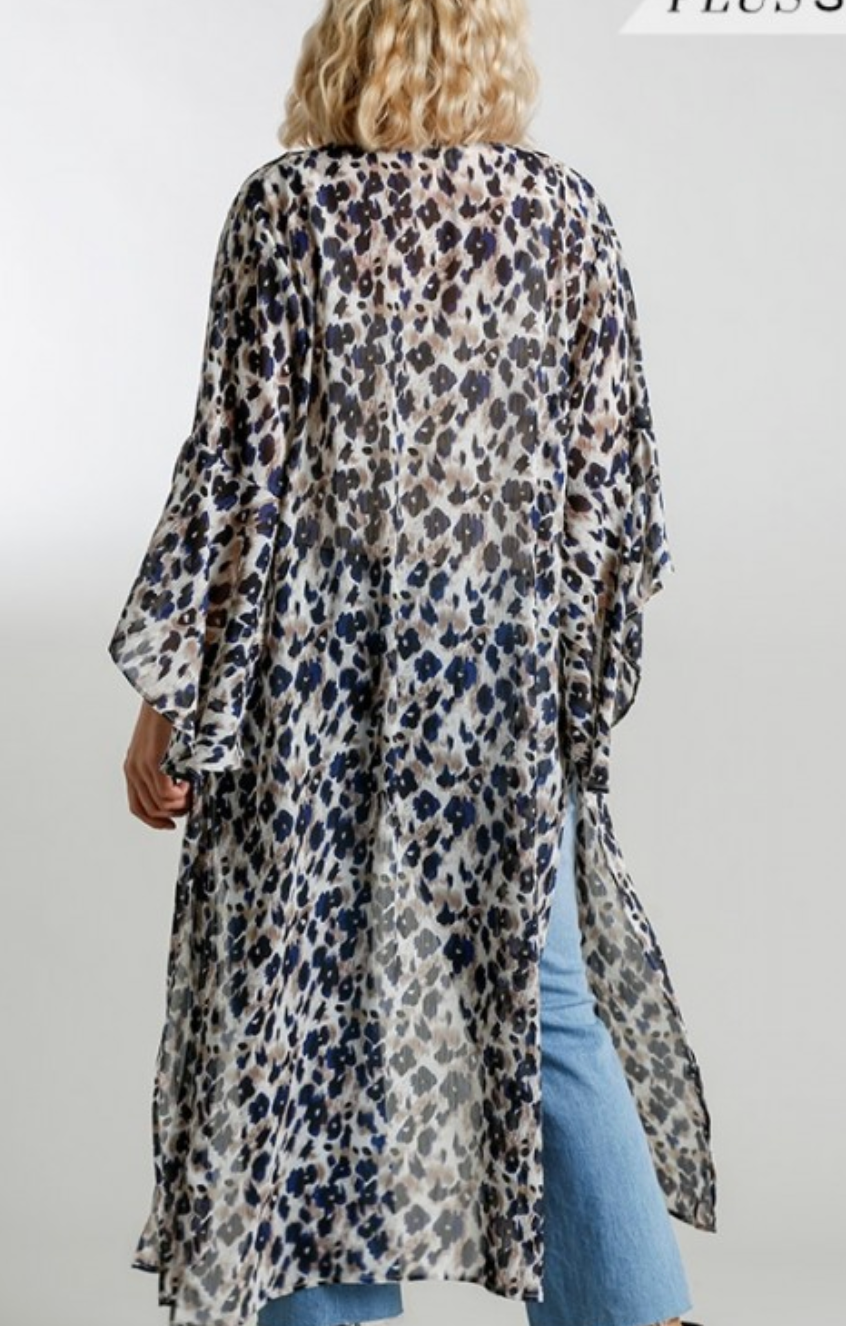 Late Night Talks Kimono, Navy