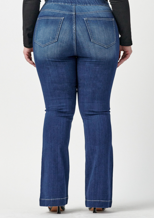 Flare Jeggings, Dark Denim