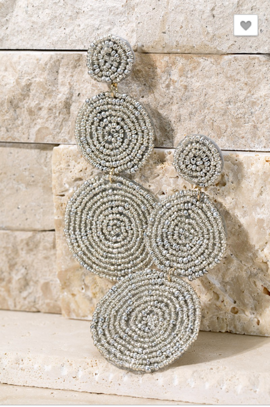 Triple Drop Seed Bead Earrings