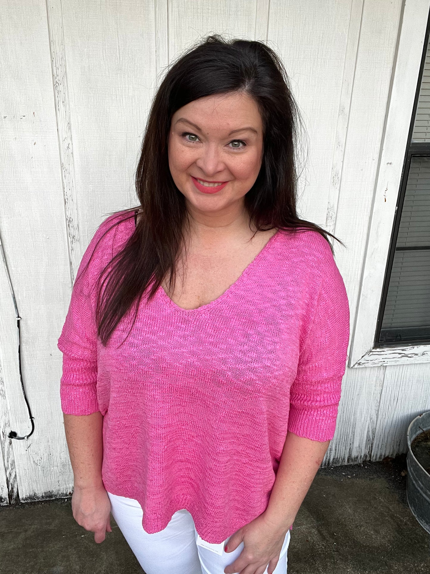 Magically Perfect Sweater, Candy Pink *3XL only* ~FINAL SALE~