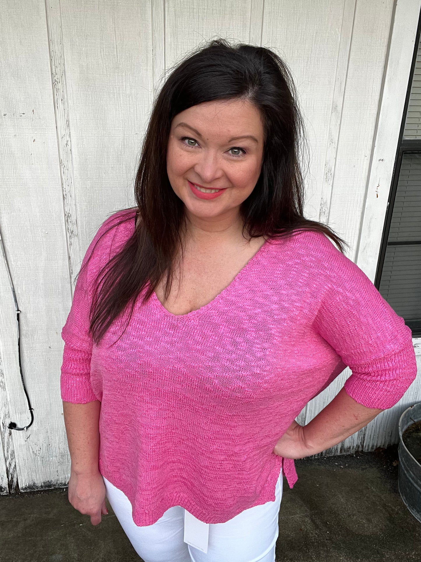 Magically Perfect Sweater, Candy Pink *3XL only* ~FINAL SALE~