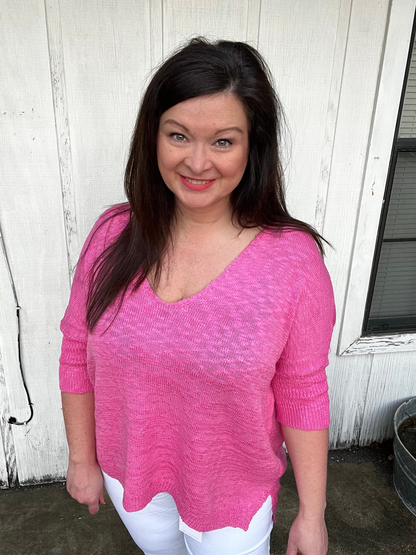 Magically Perfect Sweater, Candy Pink *3XL only* ~FINAL SALE~