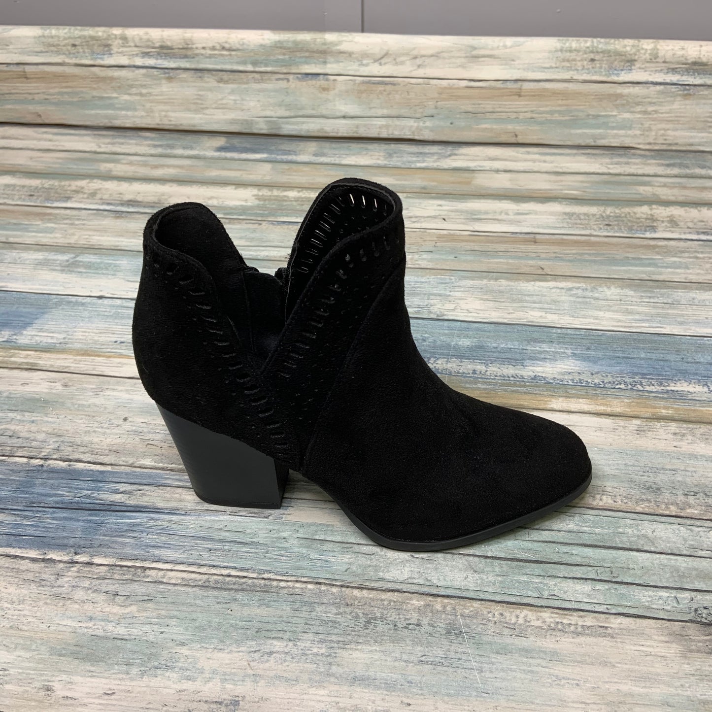 Laser Cut Out Ankle Boot