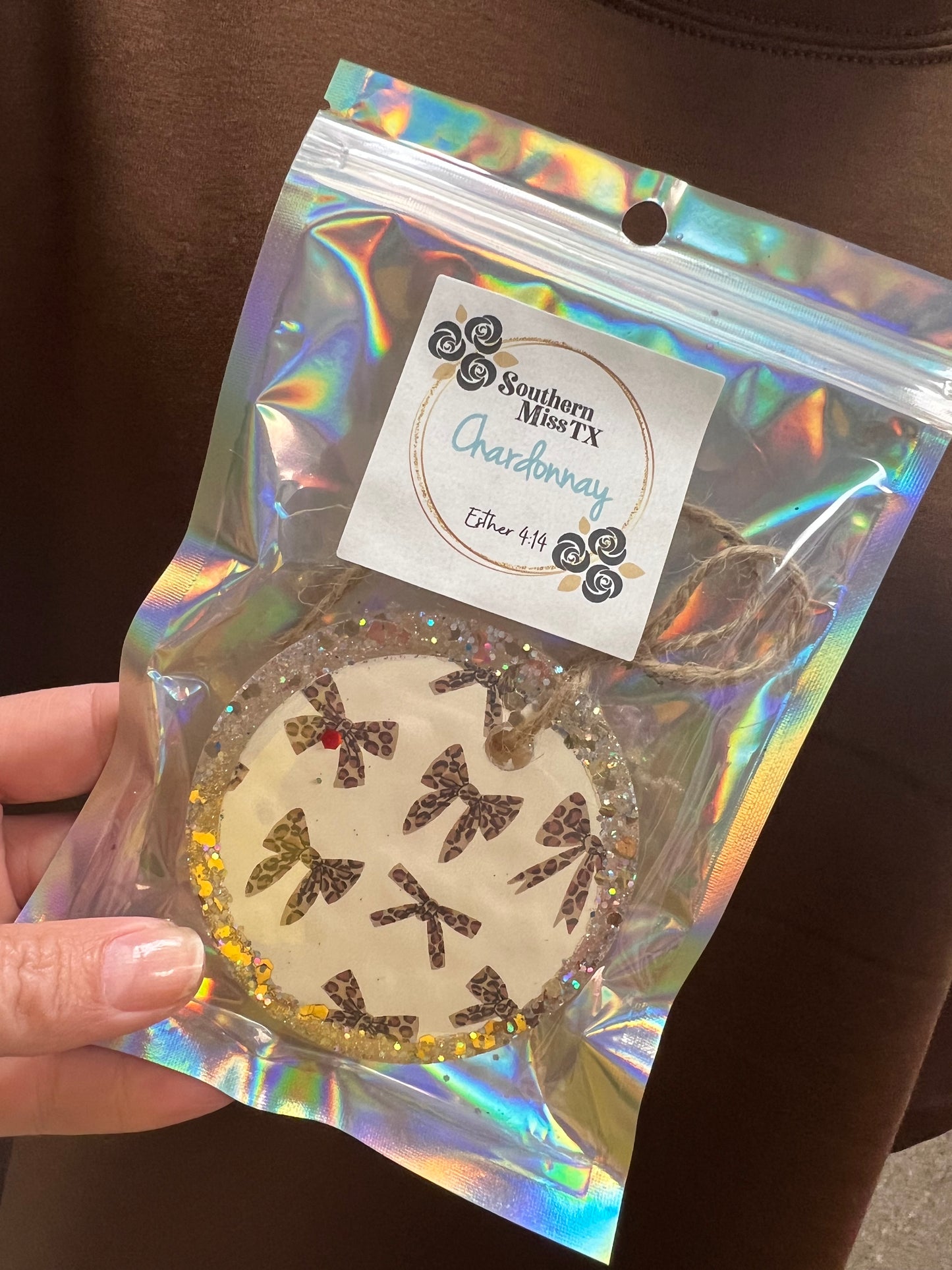 Leopard Bows Car Freshies