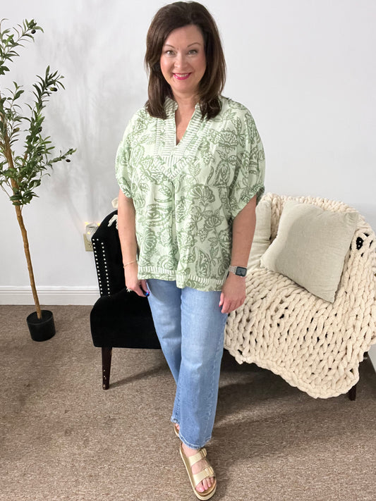 Sage Serenity Top