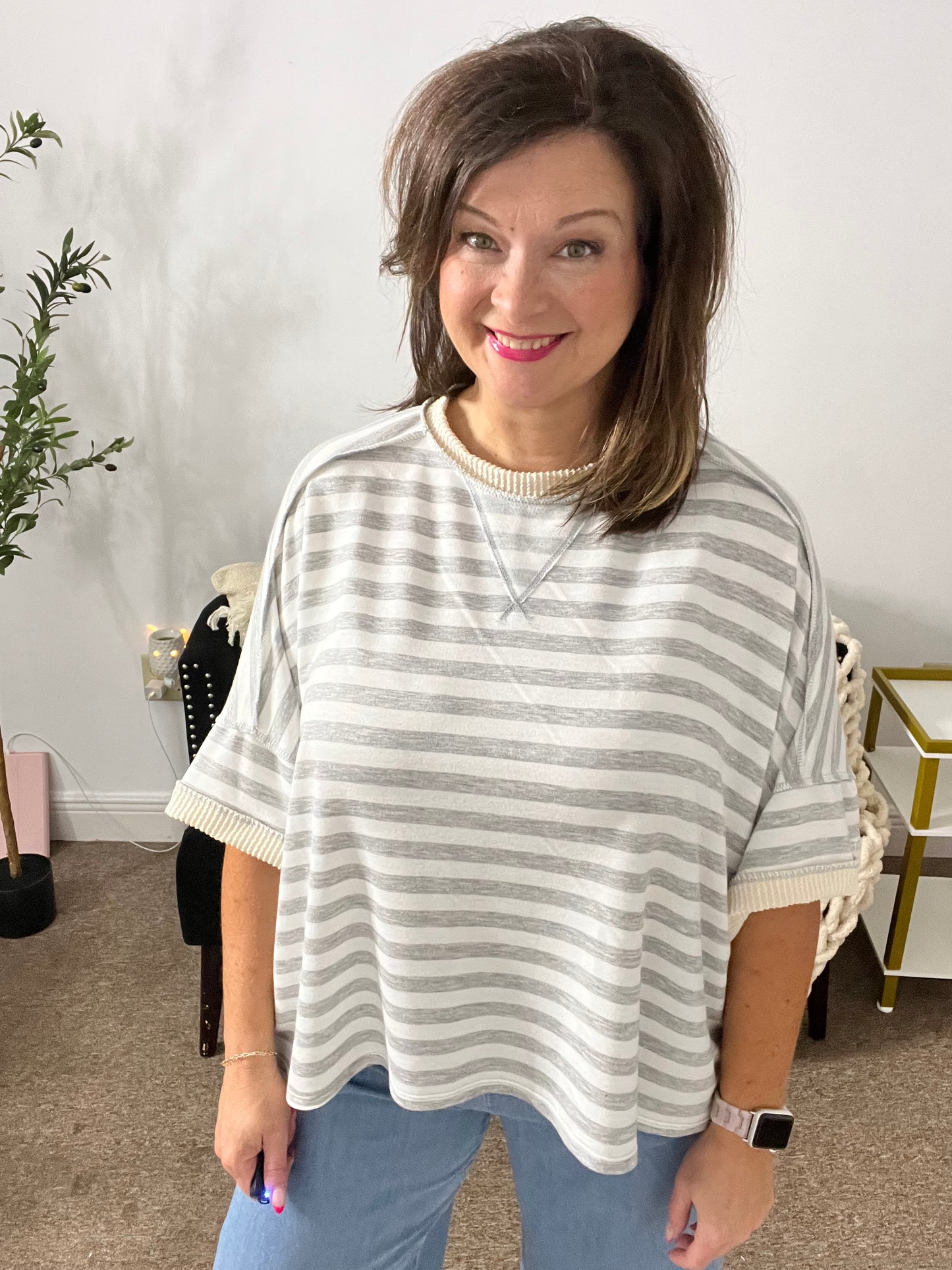 Modern Comfort Stripe Pullover