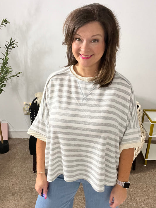 Modern Comfort Stripe Pullover