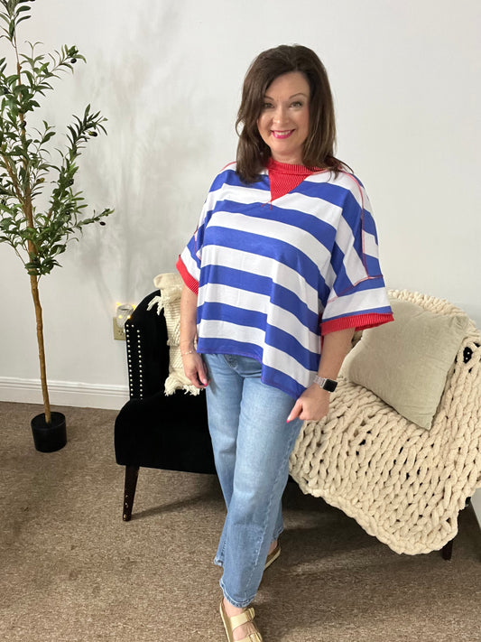 All American Stripe Knit Top