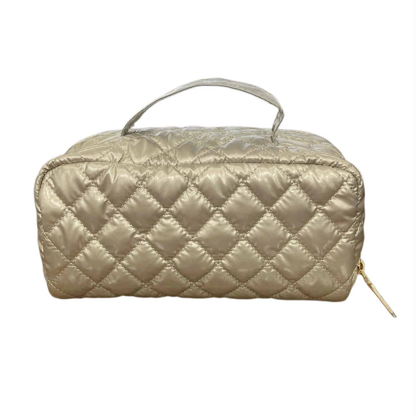 Cosmetic Diamond Makeup Travel Bag GlamZip Champagne
