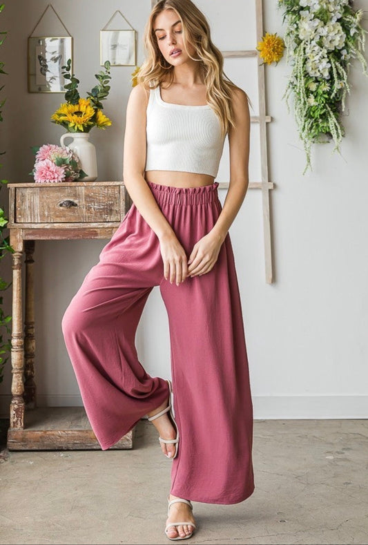 Easy Living Wide Leg Pants