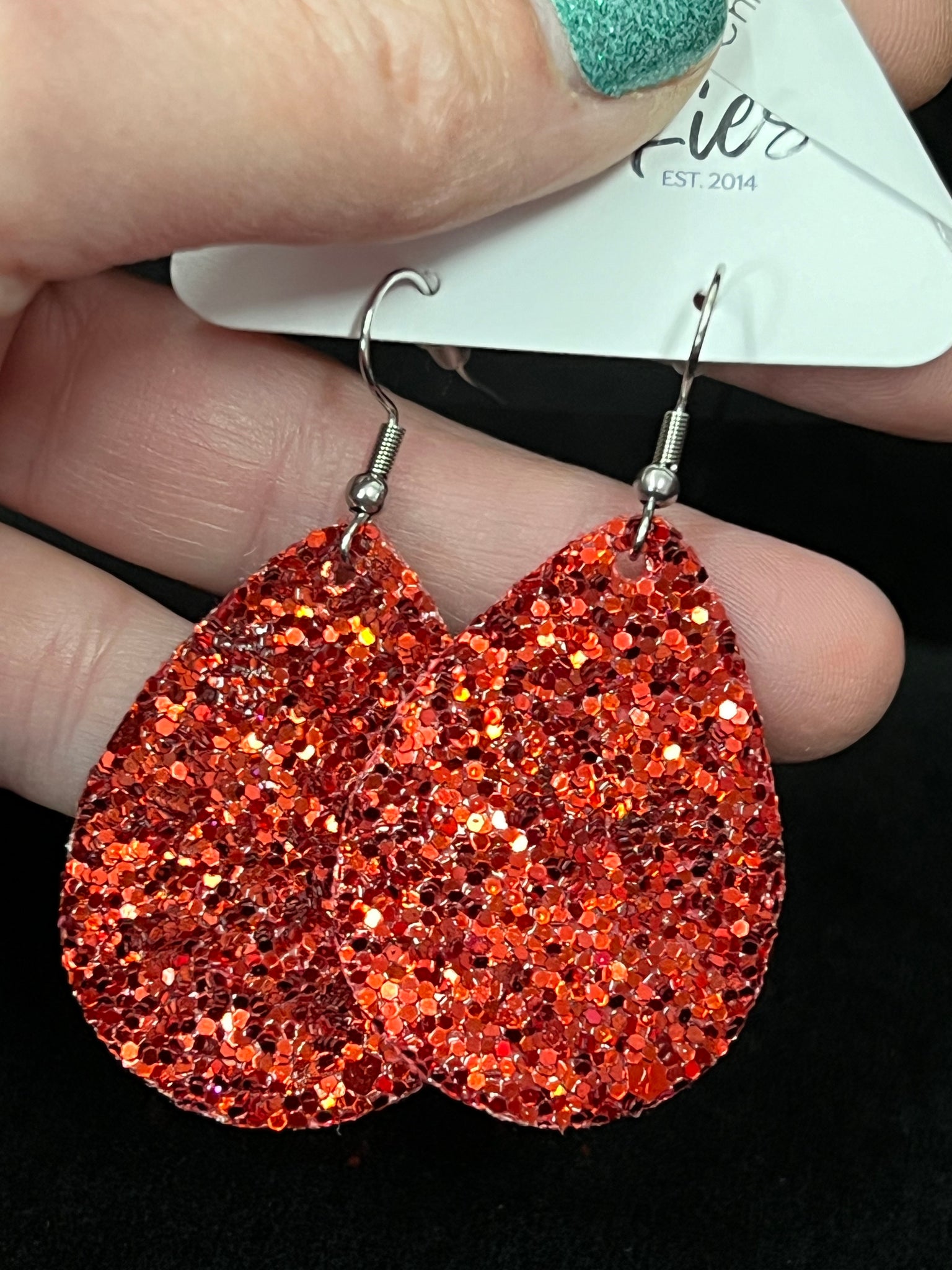 Christmas Glitter Mini Drop Earrings