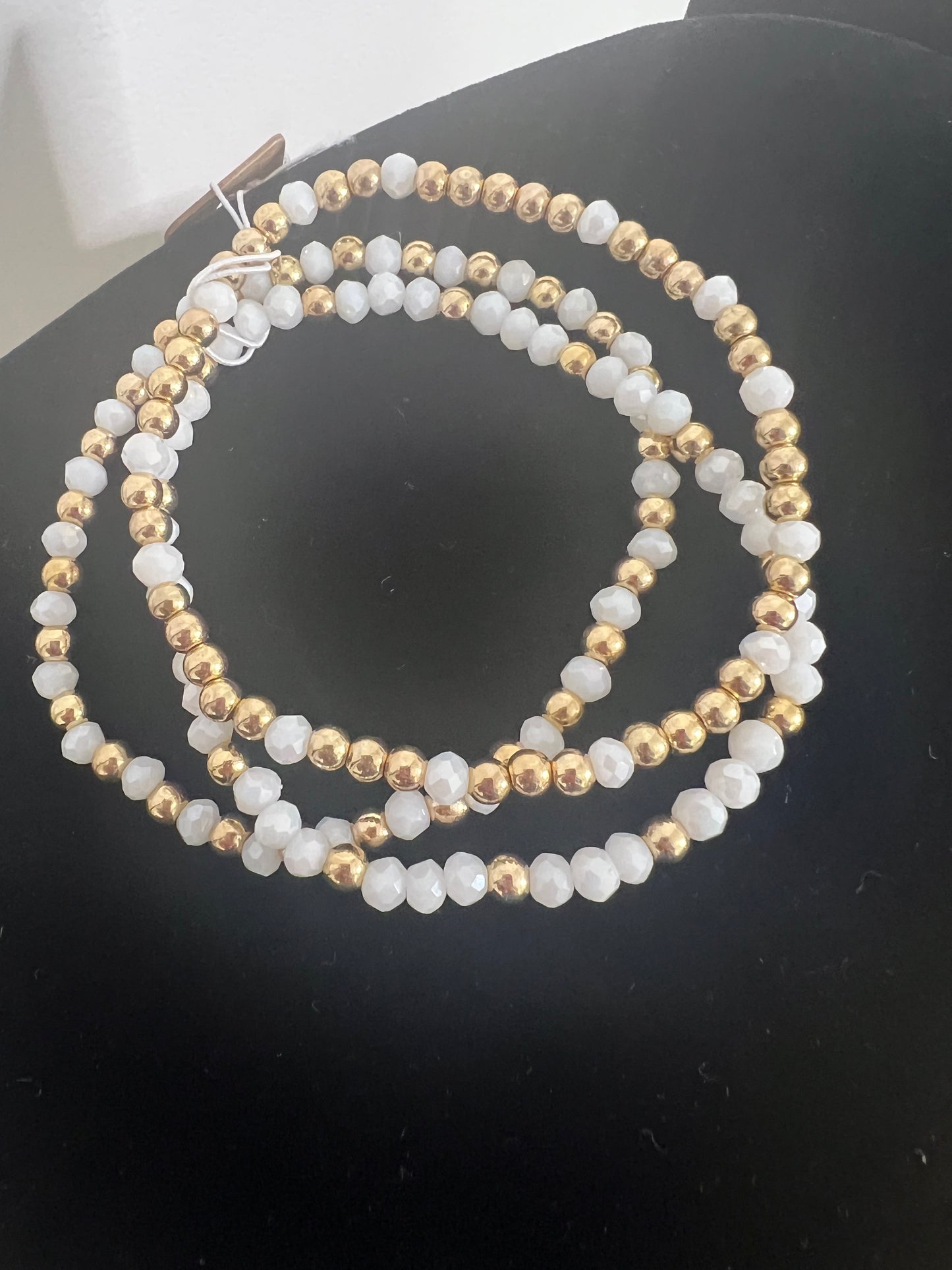 3 Strand Stretchy Bead Bracelet Set