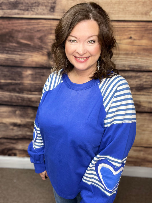 Blue French Terry Sweatshirts