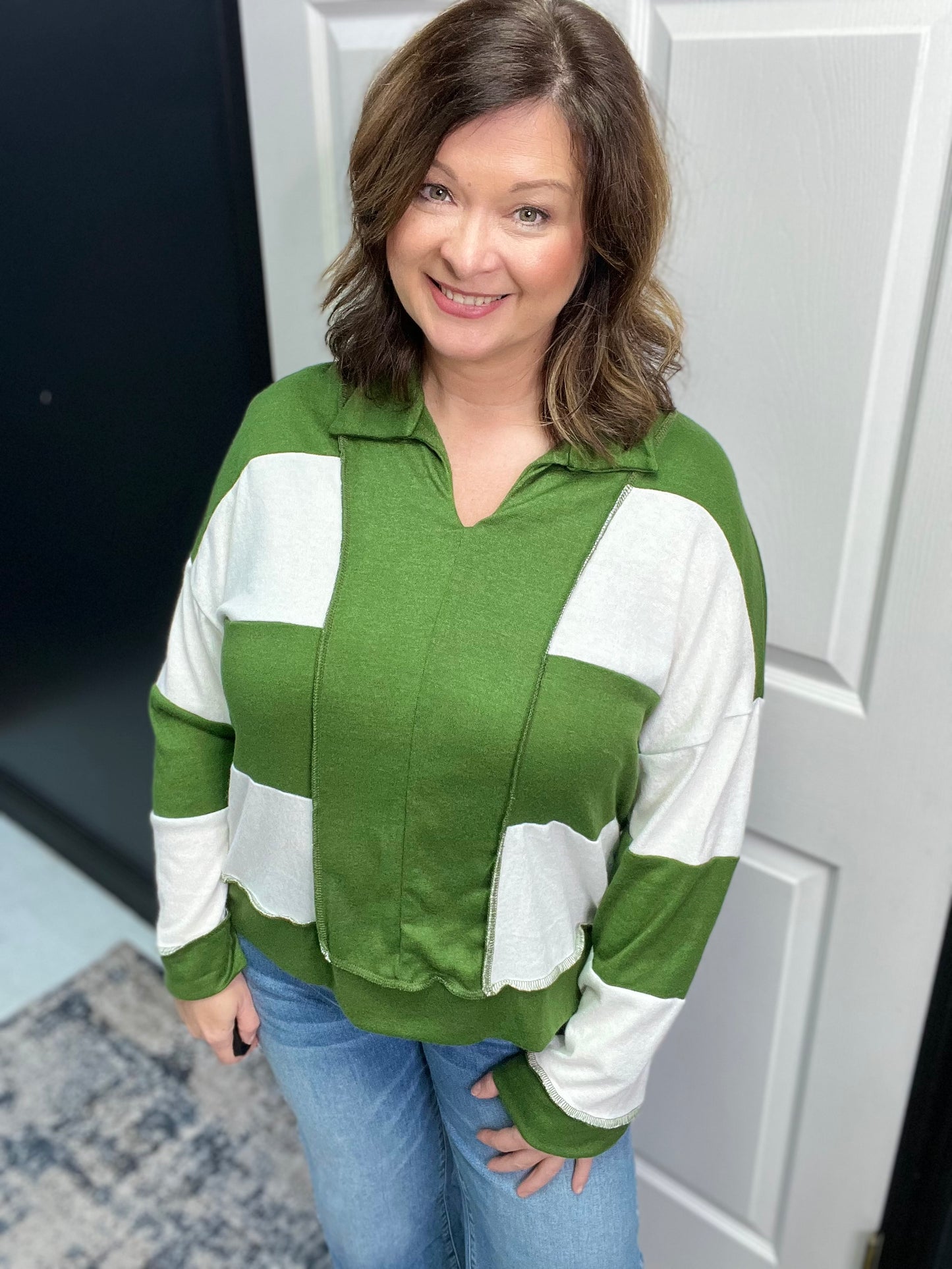 Weekend Ready Striped Pullover