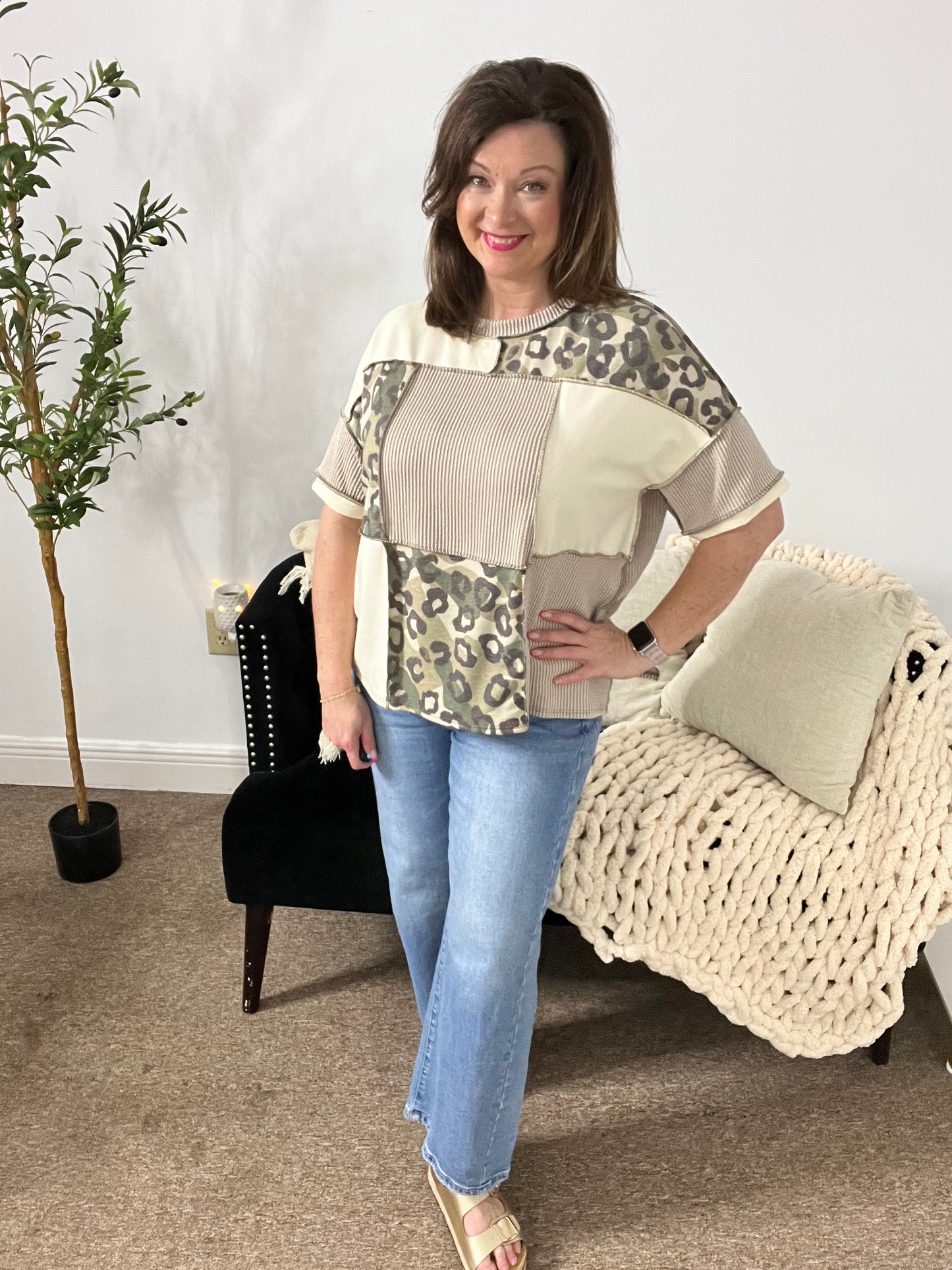 Wild Harmony Patchwork Top