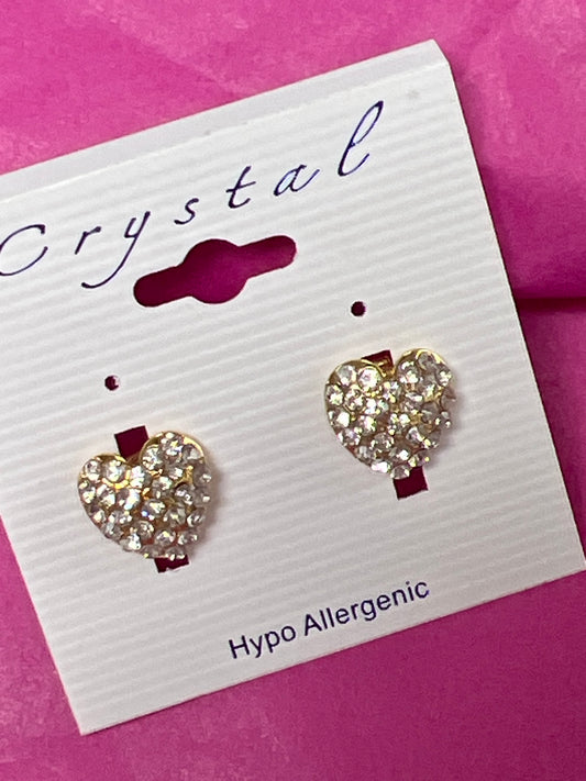Fashion Earrings Gold Plated Crystal Rhinestone Clip On Earrings-20059c200