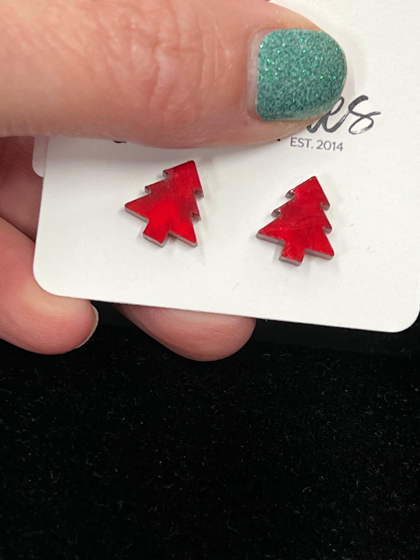 Christmas Tree Stud Earrings