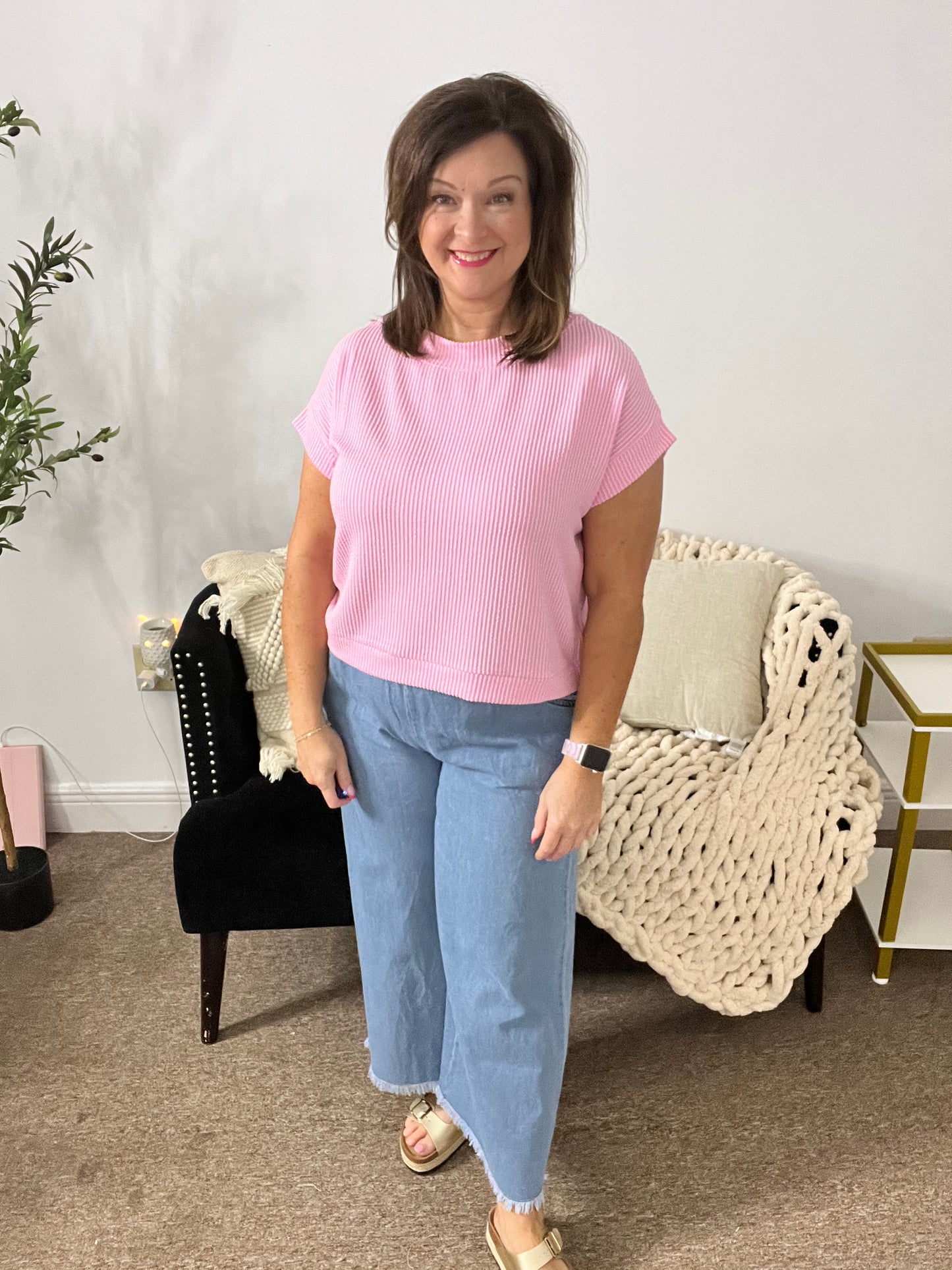 The Essential Ribbed Cap Sleeve Top