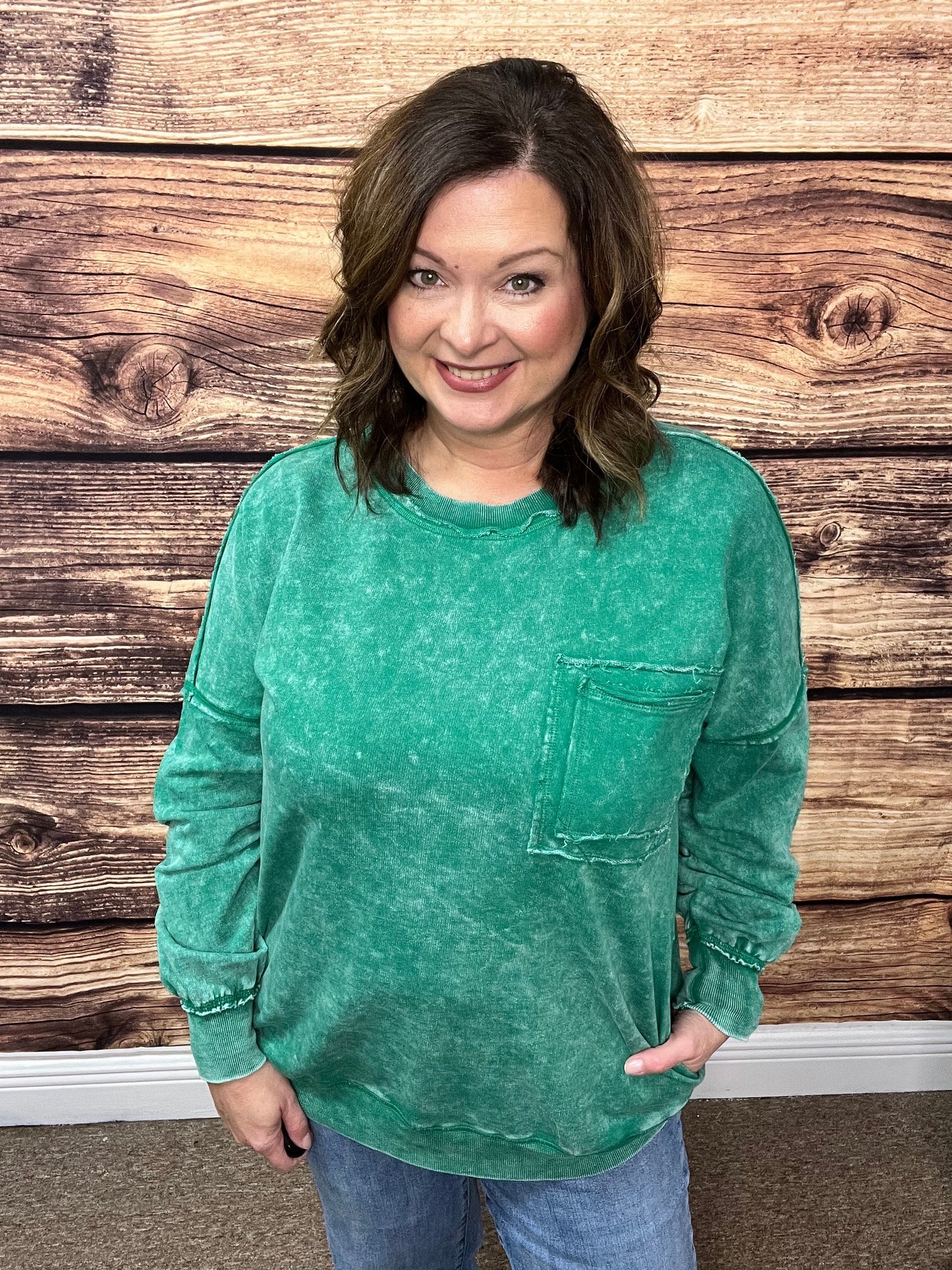 Acid Wash Pullover Small-XL