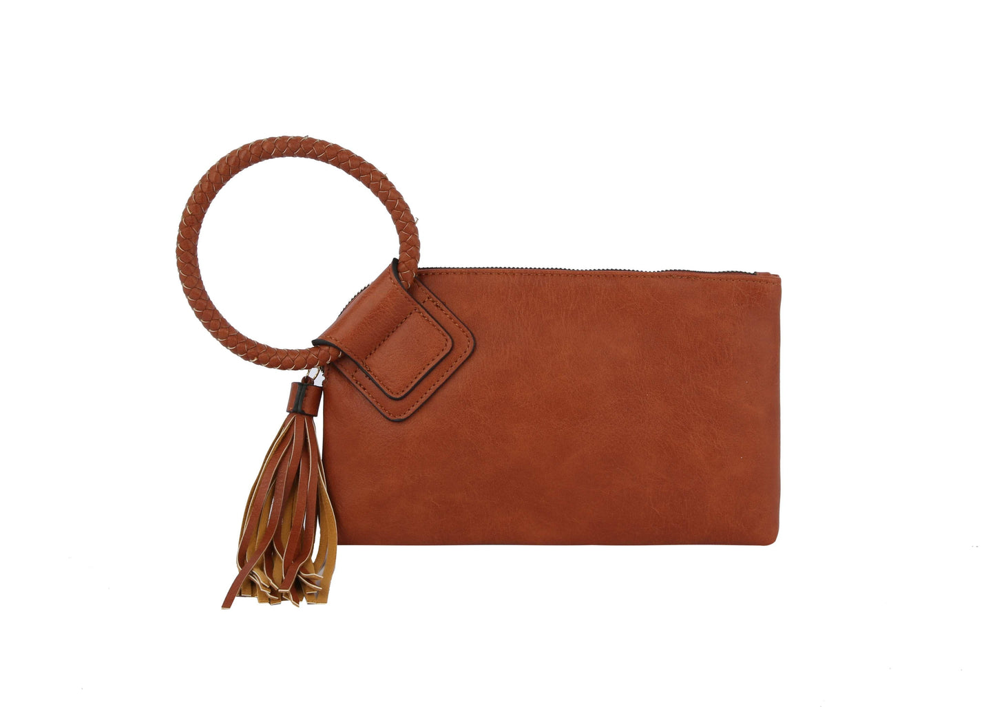 Braided Handle Wristlet Clutch