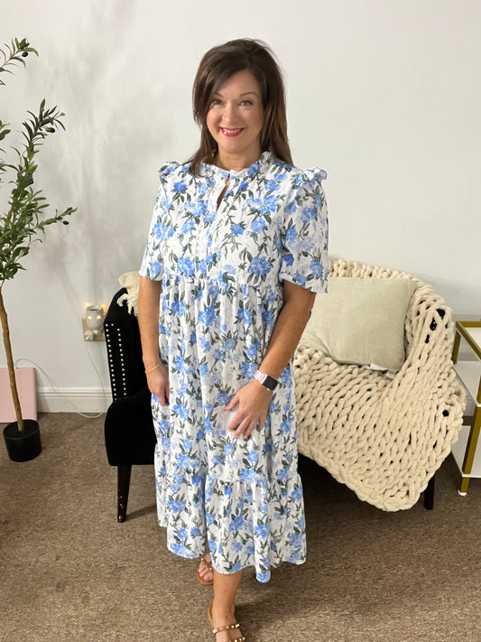 Sweet Meadow Ric Rac Babydoll Dress